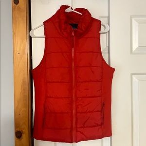 American Eagle - Red Puffer Vest - medium